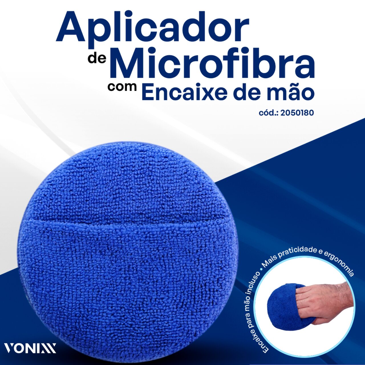 Aplicador de Microfibra com Encaixe de Mão Luva