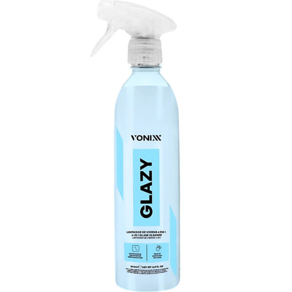 Glazy Limpador de Vidros 4 em 1 Com Redutor de Atrito 500ml