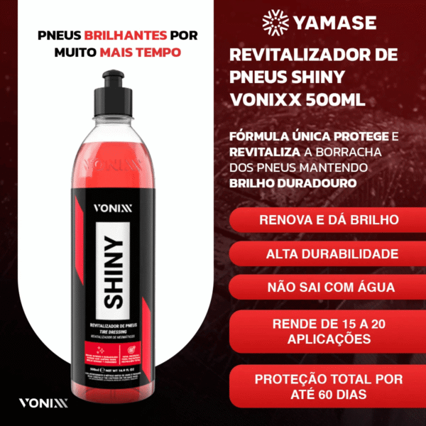 Shiny Pneu Pretinho Brilho Molhado 500ML