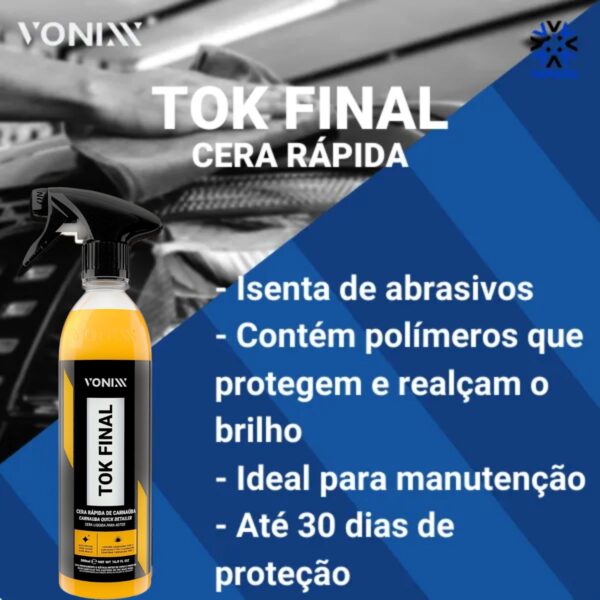 Tok Final 500ml Cera Liquida Spray de Carnauba
